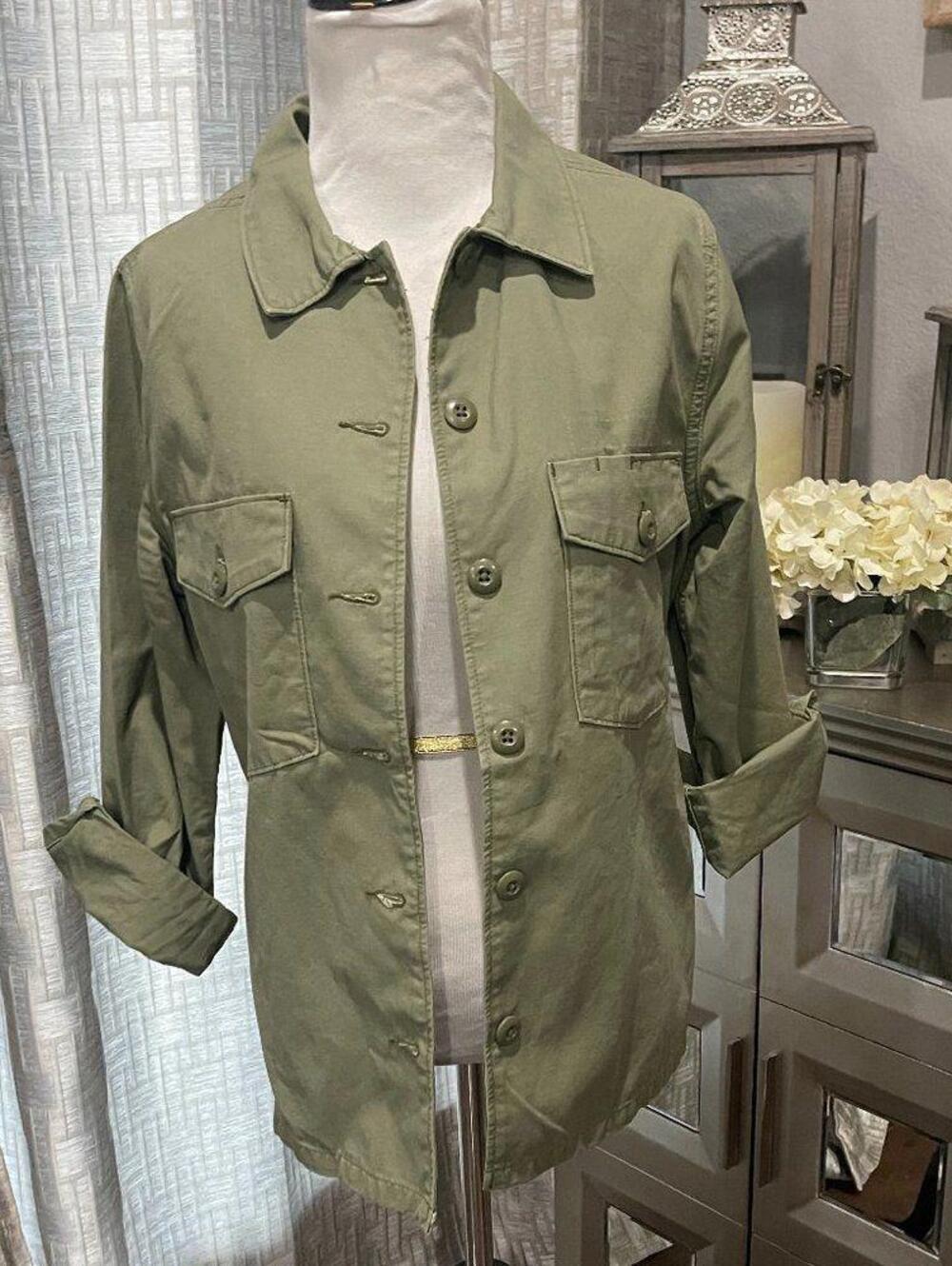 Levi Olive Green Shacket Size Small